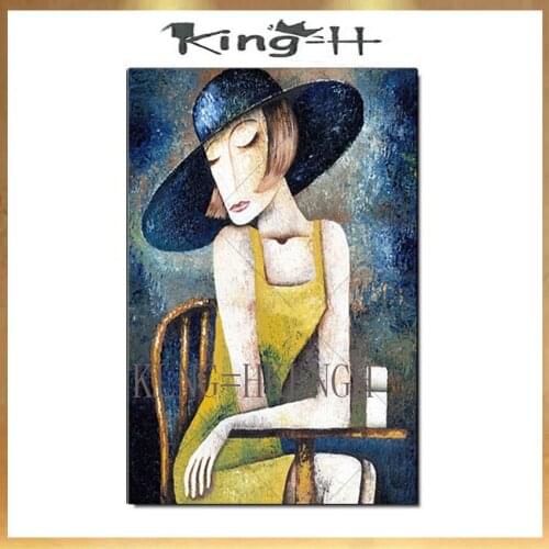 Fashion Picasso Painting Popular Abstract Figure Canvas Paintings Art 100% hand painted Poster Wall Picture For Home Decoration