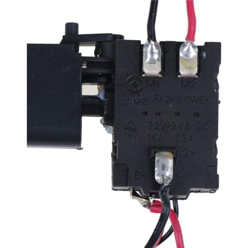 1Pc DC 7.2-24V Plastic Shell Cordless Drill Trigger Switch Cordless Drill Speed Control Trigger Switch