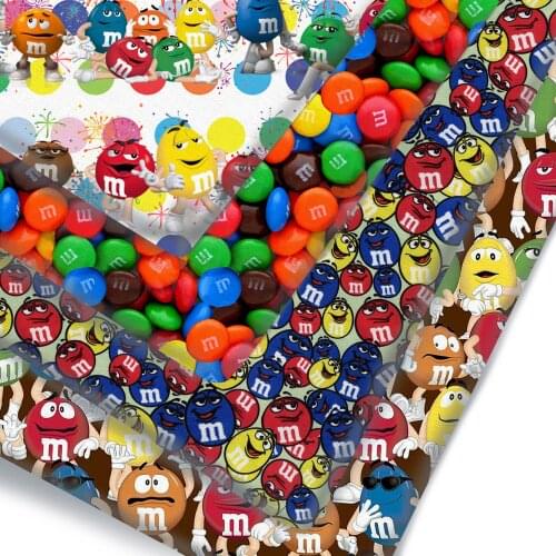 Half Yard Polyester Cotton Fabric Cartoon Character Candy Print Fabric For Tissue Kids Home Textile DIY Crafts Supplier