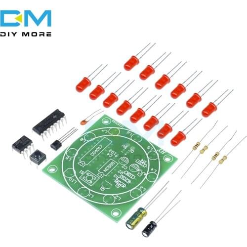 Lucky Rotary Suite Electronic Suite CD4017 NE555 Self DIY LED Light Kits Production Parts And Components 3-5V