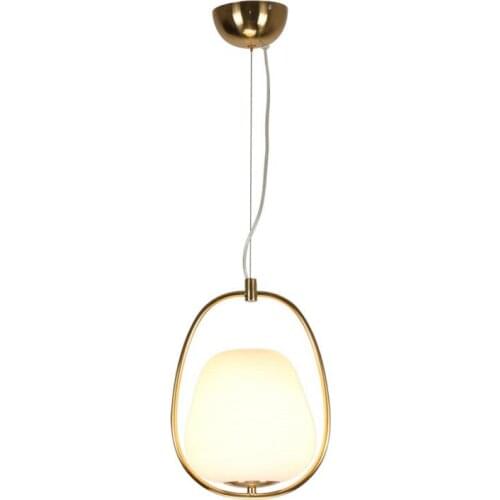 Simple post-modern glass ball chandelier Nordic style restaurant chandelier Home room LED chandelier
