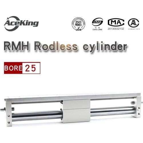 RMH Magnetic coupling rodless cylinder RMH25x50X100X150X200X250X300X350X400X450X500X600X700X800-S RMH25X50S RMH25X100S