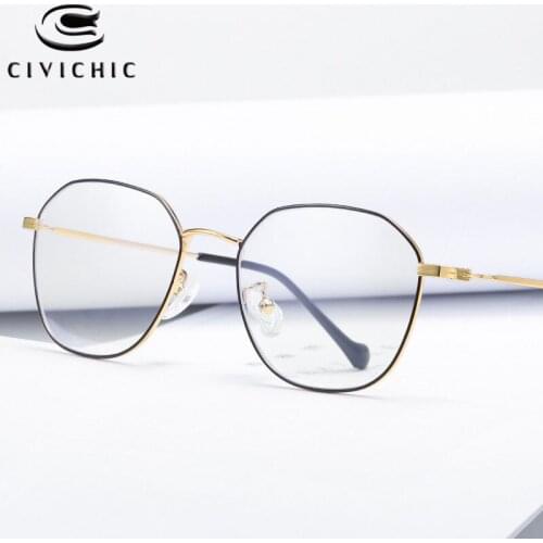 Chic Men Women Clear Glasses Anti Blue Light Eyeglasses Optical Alloy Eyewear Frame Computer Goggles Gaming Gafas Luz Azul COG10