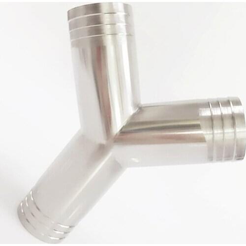 1-1/4" 32mm OD Hose Barb 304 Stainless Steel Sanitary Y Type Pipe Fitting For Home Brew Homebrew Wine Beer Brewing