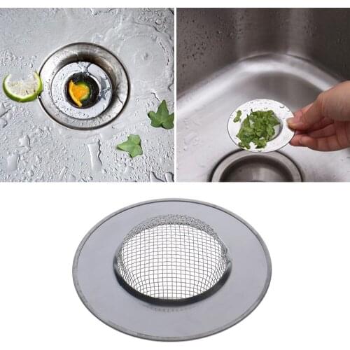 Stainless Steel Bathtub Hair Catcher Stopper Shower Drain Hole Filter Trap Kitchen Metal Sink Strainer Floor Drain