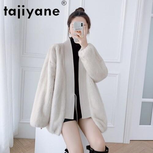 Tajiyane Winter Coats Women 2020 Real Fur Coat Woman 100% Mink Fur Jackets Womens Genuine Sheepskin Clothes Abrigo Mujer TN1483
