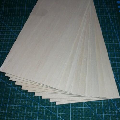 10pcs/Set 300mm*100mm Balsa Wood Sheets Plane Light Wood Chip Model Material Aviation Template For DIY House Ship Aircraft