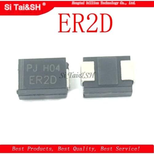 10pcs/lot ER2D 2A 200V 35ns DO-214AA