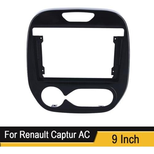 2 Din 9 Inch Car Radio Installation DVD GPS Mp5 Plastic Fascia Panel Frame for RENAULT Captur AC 2016-2019 Dash Mount Kit