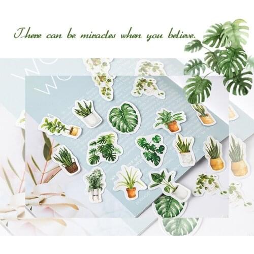 20packs/lot Creative Lovely Green Oxygen Life Label Stickers Adhesive Scrapbooking Decor DIY Stickers Stationery Free Shipping