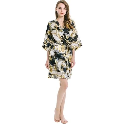 2021 Summer Hot Sale Women Byzantine Luxury Style Bathrobes Pajamas Female Kimono Sleepwear Dress Home Wear Robe Pijamas Clothes