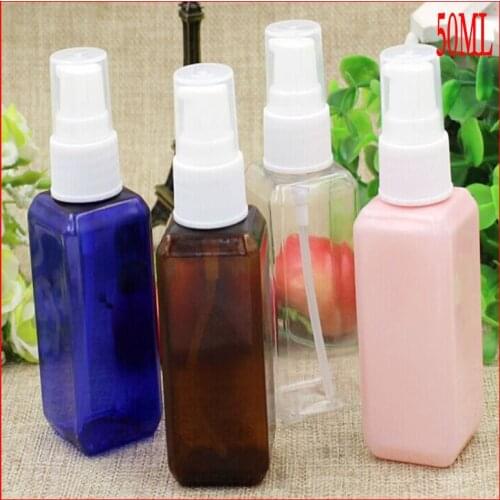50ML PET plastic Spray pump bottle Lotion Bottle cosmetic container Shampoo bath milk bottle Cosmetic Packaging