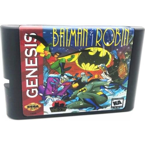 Batmaned& Robin For SEGA GENESIS & Mega Drive 16 Bit Video Games Conosle