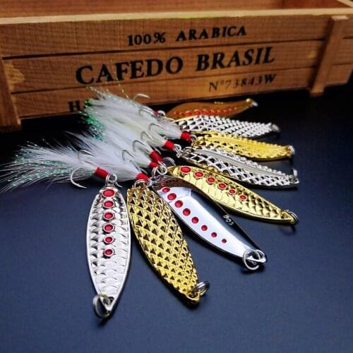 1PCS Metal Paillette Spinner Spoon Fishing Lures 5/20g Sinking Vibration Baits Predator Lure Sequins Spinner For Fishing