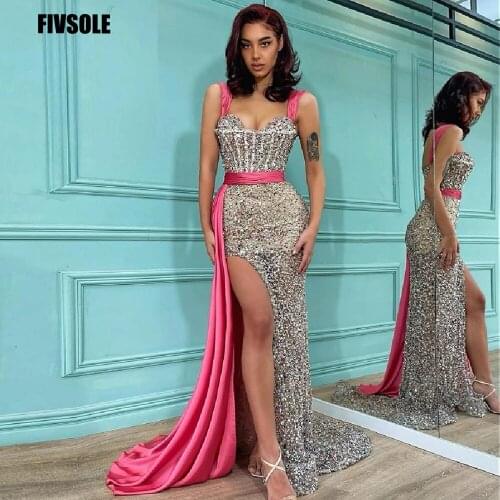 Fivsole Sexy Royal Blue Mermaid Evening Dresses Sheer Neck Prom Dresses Velvet Formal Party Dress Arabic Aso Ebi Evening Gown