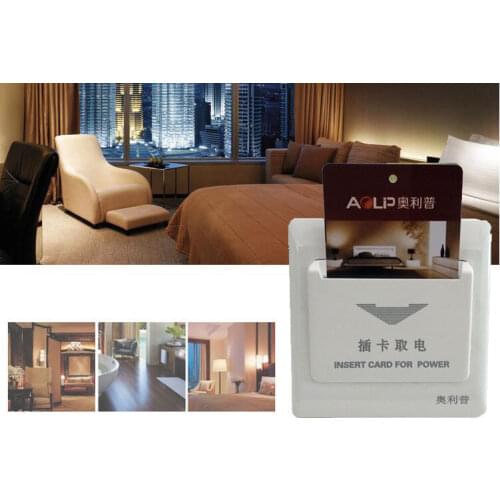 10pcs Energy Saving Switch can use any card Insert for power 15S time delay 220V 6600W 30A two lines power socket