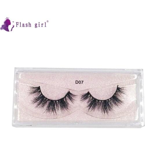 Flash girl 10 style D07 top Quality 100% handmade Lashes and real Mink long and wispy Fake Eyelashes
