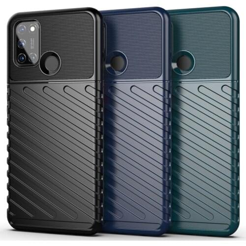 For Oppo Realme C17 Case Cover Shockproof Bumper Soft Rubber Armor Rugged Back Cover Realme C17 Phone Case For Oppo Realme C17