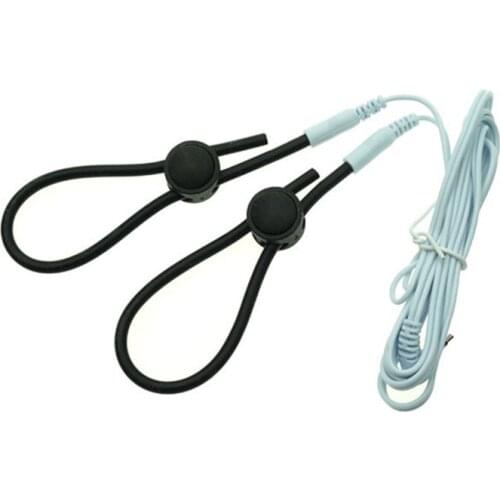 Electro Shock Penis Rings Adjustable Massage Medical Themed Sex Toys For Men Masturbation Electric Stimulation Cock Ring