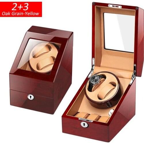 Collection 2+3 Watch Storage Display Box Wooden Automatic Watches Winder uhrenbeweger Top Brand Mechanical Watch Case New 2020