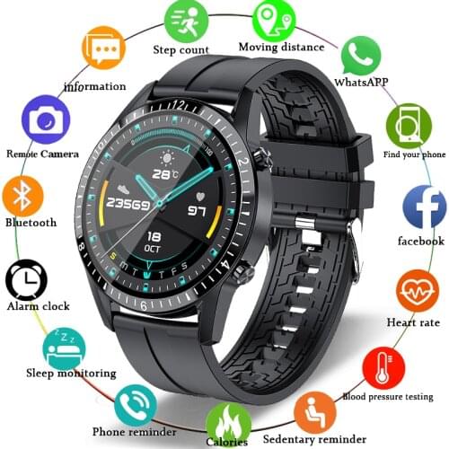 LIGE New Bluetooth Phone Smart Watch Men Waterproof Sport Multifunction Fitness Watch Health Tracker Weather Display smartwatch