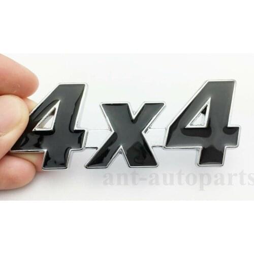 Metal Chrome Black 4WD 4x4 Car Trunk Tailgate Emblem Badge Decal Sticker SUV