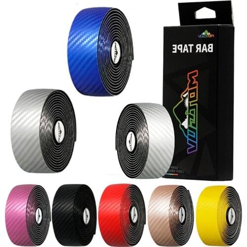 MOTSUV Road Bike Handlebar Tape Bicycle Handlebar Strap Anti-slip Shock Absorption EVA PU Handle Bar Tape Cycling Wrap End Plug