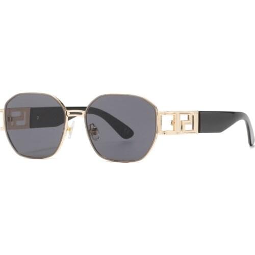 2021 new fashion luxury mens retro unique sunglasses womens polygonal sunglasses womens gradient sexy oculos de sol