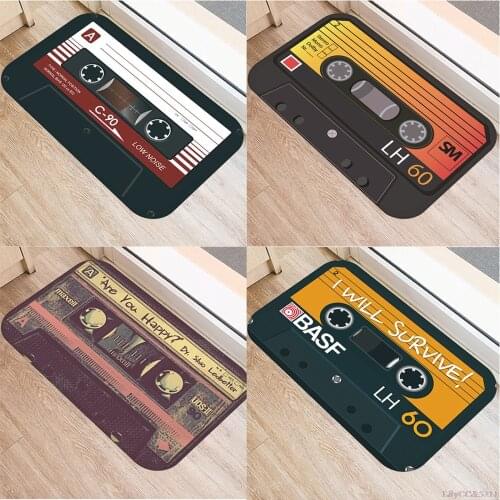 2021 New Music Tape Music Tape Decorative Carpet Anti-slip Doormat Vacuuming Kitchen Bedroon Bath Floor Home Entrance 1 Pieces