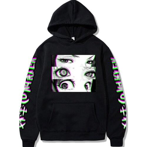 New Prison School Eyes Sad Japanese Popular Style Anime Men Women Unisex Hoodies Fashion Designer Streetwear