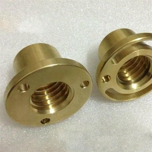 2PCS Milling Machine Tools Longitudinal Brass Feed Nut For BRIDGEPORT Mill Parts