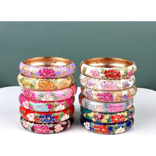Wholesale 10PCS Cloisonne bracelet ethnic han edition bracelet accessories jewelry wind peony bracelet