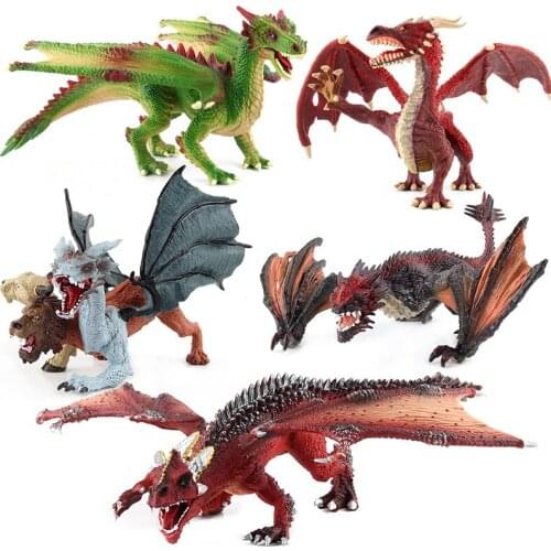 Jaw movable flying dragon variant magic dragon ornament soft plastic three-dimensional simulation dinosaur model boy girl gift