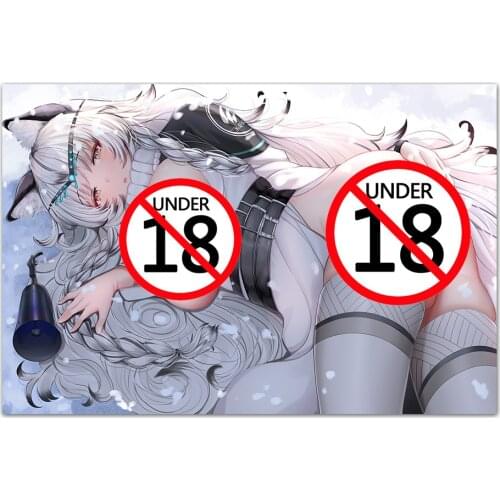 Grey Hair Fantasy Hot Girl Canvas Poster Print Wall Art Painting for Living Room Nordic Decor