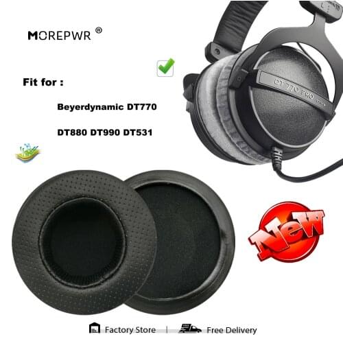 Replacement Ear Pads for Beyerdynamic DT770 DT880 DT990 DT531 Headset Parts Leather Cushion Velvet Earmuff Earphone Sleeve Cover
