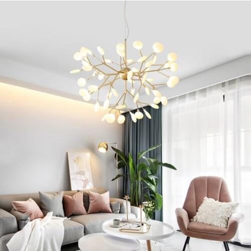 Modern firefly LED Chandelier light stylish tree branch chandelier lamp decorative firefly ceiling chandelies hanging Lighting