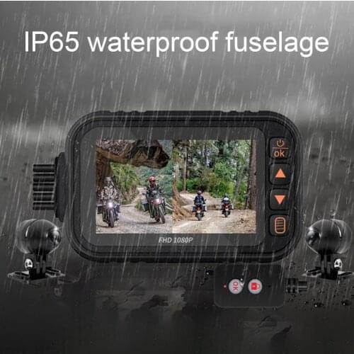 Universal Front Rear Dual Lens 1080P WiFi Motorcycle Camera DVR Wireless 3inch HD Waterproof Motorbike Dash Cam