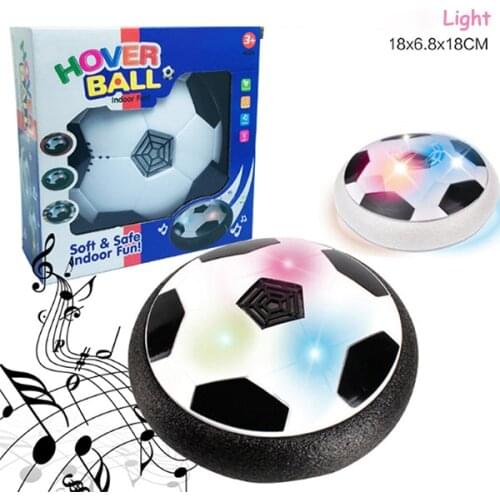 Air Power Soccer 18cm Disc Indoor Football Toy Colorful Light Flashing Ball Toys Kids Sport Game Kids Educational Gift
