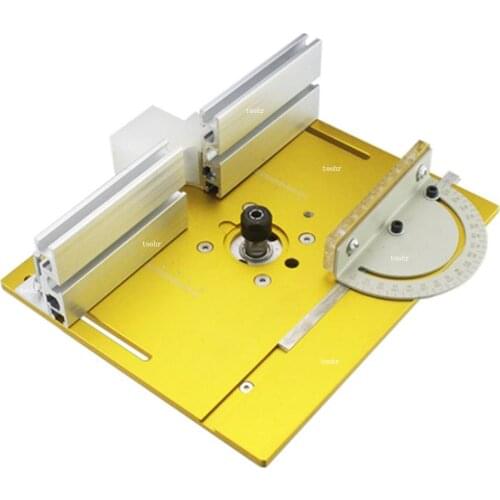 Router Table Insert Plate For Woodworking Benches Table Saw With Miter Gauge Guide Aluminium Profile Fence Sliding Brackets
