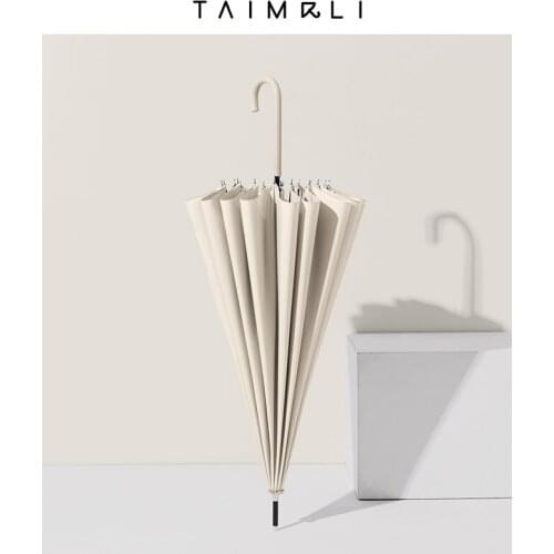 Women Umbrella Long Handle Windproof Uv Protection Business Adult Fashion Umbrella Outdoor Paraguas Mujer Rain Gear BD50UU