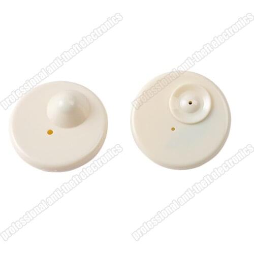 EAS RF hard tag 50mm 8.2mhz security clothes tag eccentric round hard tag 1000pcs