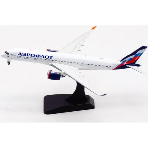 1:400 Scale Russia Airways A350-900 Airlines Model with Base Alloy Aircraft For Collectible Souvenir Show Gift Toys