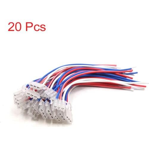 Uxcell a17071300ux0077 20Pcs 3 Terminal Cable Adapetr for Motorcycle Headlight Turn Signal Light Switch, 20 Pack