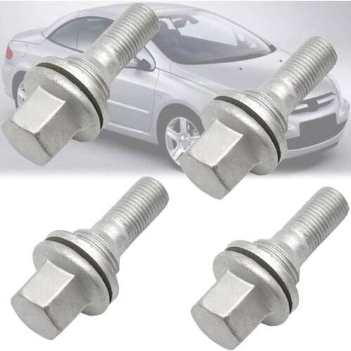 4Pcs 17mm Car Wheel Nuts Bolts Flat Seat for PEUGEOT 206 308 3008 207 CC SW 508 Citroen C5 C4L 540567