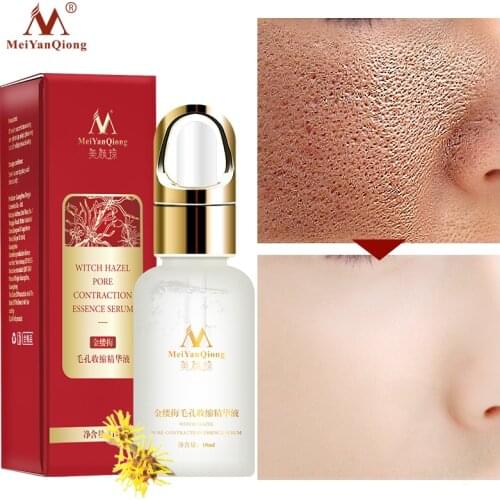 Witch Hazel Pore Shrink Refining Serum Anti-aging Remove Acne Fades Fine Lines To Repair Skin Care Essence Liquid