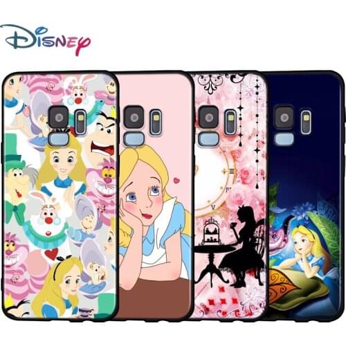 Black Soft Alice in Wonderland For Samsung Galaxy A9 A8 A7 A6 A6S A8S Plus A5 A3 Star 2018 2017 2016 Phone Case