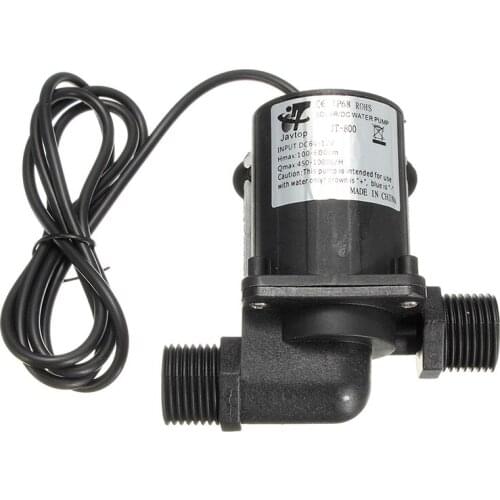 DC 12V Electric / Solar Brushless Motor Water Pump Aquarium Fountain 1000L/H Black