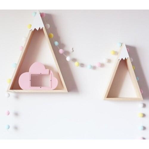 Northern European wooden cloud piggy bank children room creative decorative ornaments transparent money box Coin bank c