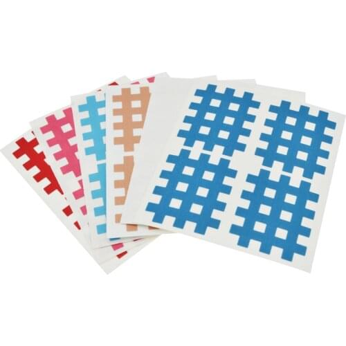 2 Pcs Breathable Cross Kinesiology Tape Stickers Muscle Protection Exercise Tape Paste Arm Knee Protector Gym Fitness