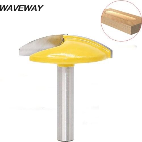 WAVEWAY 8mm Shank Small Bowl Router Bit - 1-1/2" Radius - 1-3/4" Wide Door Knife Endmill Roteador Milling Cutter Woodworking